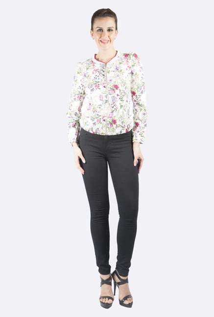109 F Off-White Floral Printed Top 109 F Off-White Floral Printed Top
