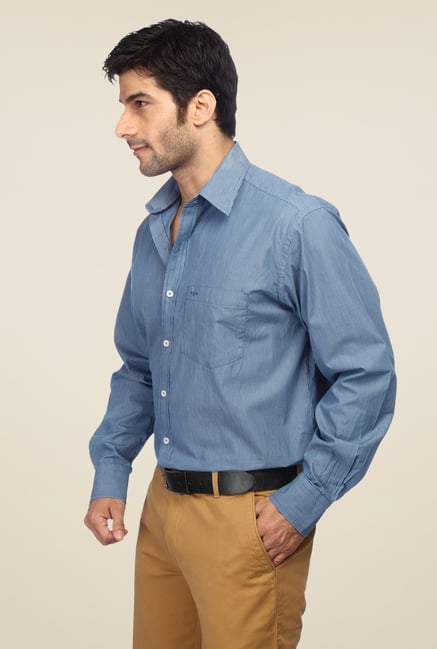 ColorPlus Blue Pin Striped Shirt ColorPlus Blue Pin Striped Shirt