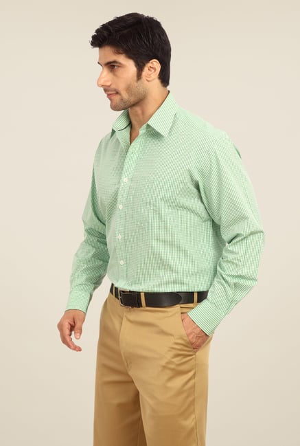 ColorPlus Green Checks Shirt ColorPlus Green Checks Shirt