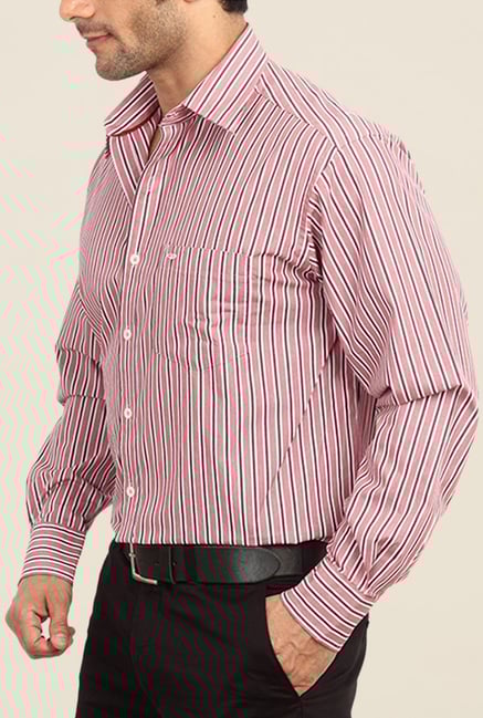 ColorPlus Pink Striped Shirt ColorPlus Pink Striped Shirt