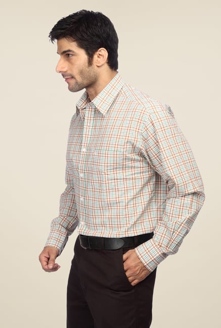 ColorPlus Brown Checks Shirt ColorPlus Brown Checks Shirt