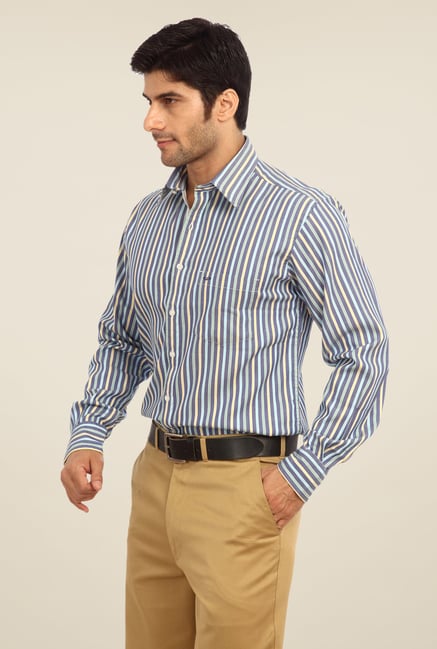 ColorPlus Blue Striped Shirt ColorPlus Blue Striped Shirt