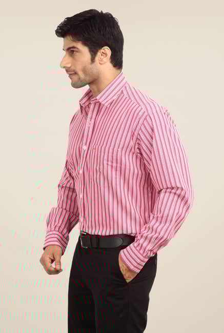 ColorPlus Pink Striped Shirt ColorPlus Pink Striped Shirt