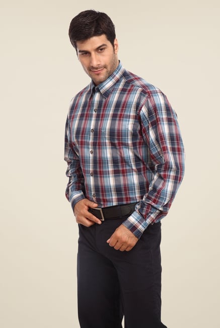 ColorPlus Navy Checks Shirt ColorPlus Navy Checks Shirt
