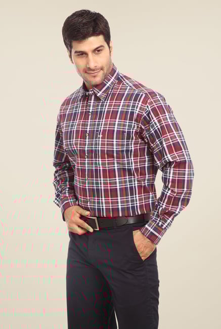 ColorPlus Navy Checks Shirt ColorPlus Navy Checks Shirt