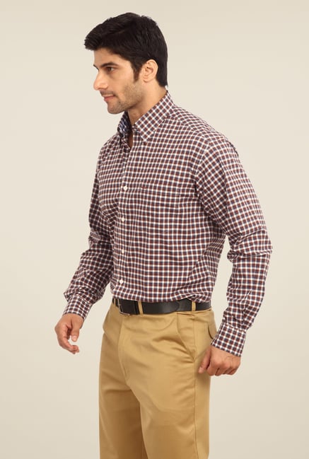 ColorPlus Brown Checks Shirt ColorPlus Brown Checks Shirt