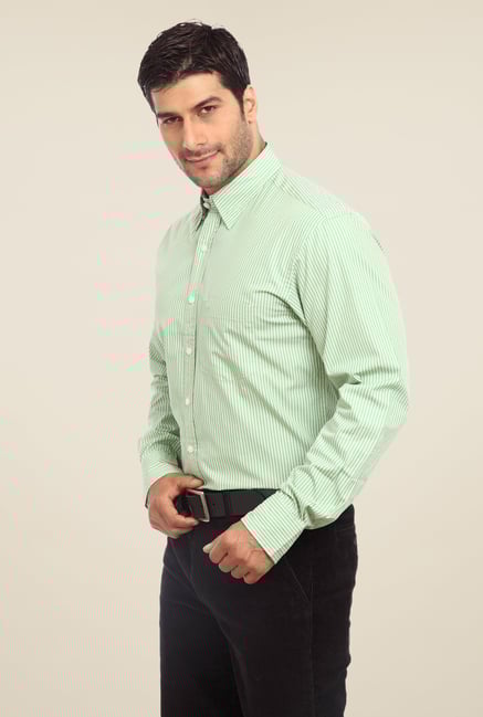 ColorPlus Green Striped Shirt ColorPlus Green Striped Shirt
