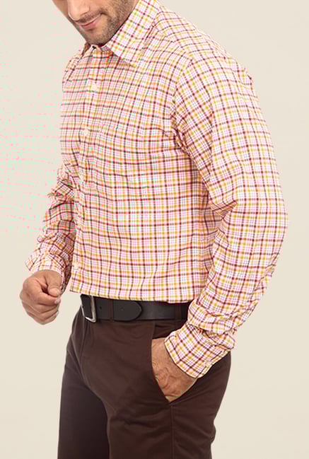 ColorPlus Yellow Checks Shirt ColorPlus Yellow Checks Shirt