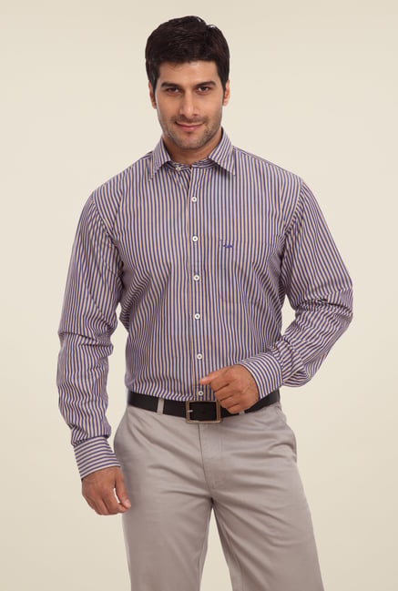 ColorPlus Blue Striped Shirt ColorPlus Blue Striped Shirt