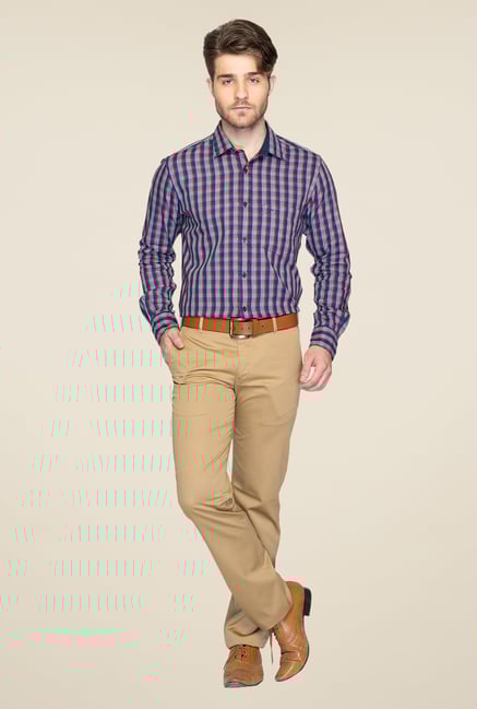 ColorPlus Navy Checks Shirt ColorPlus Navy Checks Shirt