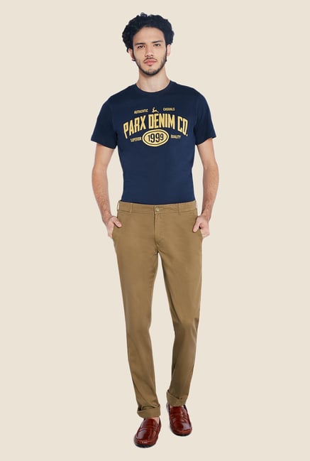ColorPlus Khaki Solid Trouser ColorPlus Khaki Solid Trouser
