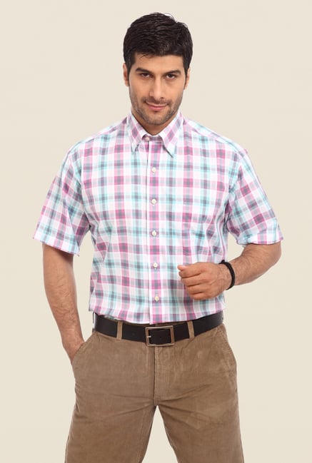 ColorPlus Violet Checks Shirt ColorPlus Violet Checks Shirt