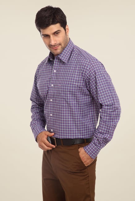 ColorPlus Purple Checks Shirt ColorPlus Purple Checks Shirt