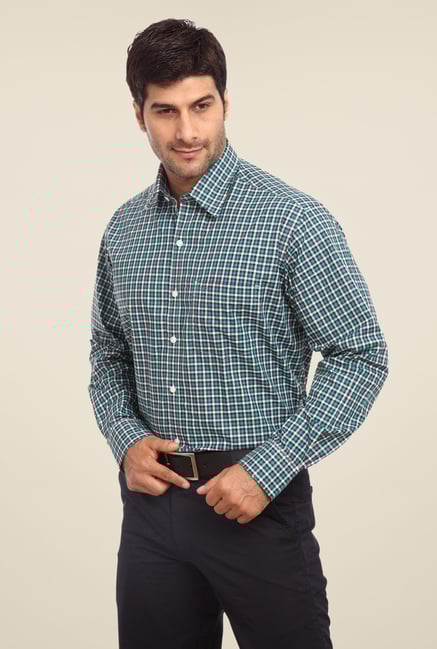 ColorPlus Green Checks Shirt ColorPlus Green Checks Shirt
