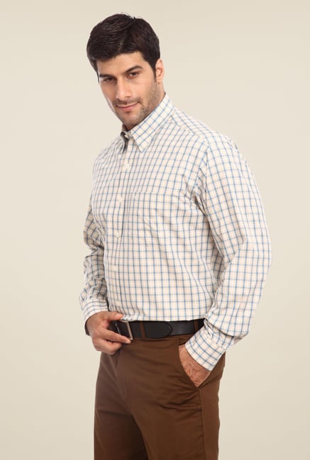 ColorPlus Beige Checks Shirt ColorPlus Beige Checks Shirt