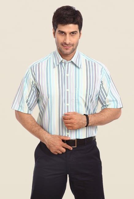 ColorPlus Blue Striped Shirt ColorPlus Blue Striped Shirt