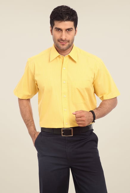 ColorPlus Yellow Striped Shirt ColorPlus Yellow Striped Shirt