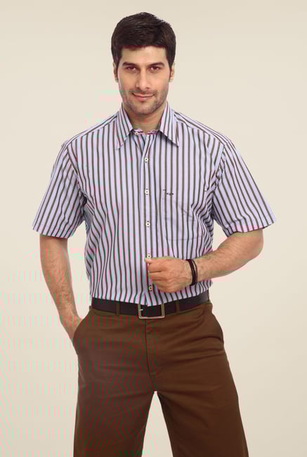 ColorPlus Blue Striped Shirt ColorPlus Blue Striped Shirt