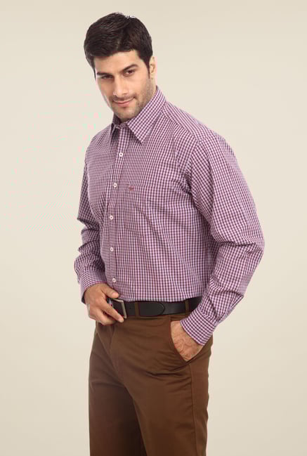 ColorPlus Maroon Checks Shirt ColorPlus Maroon Checks Shirt