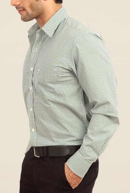 ColorPlus Green Checks Shirt ColorPlus Green Checks Shirt