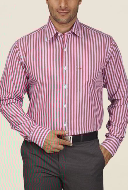 ColorPlus Red Striped Shirt ColorPlus Red Striped Shirt