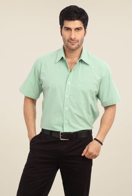 ColorPlus Green Checks Shirt ColorPlus Green Checks Shirt