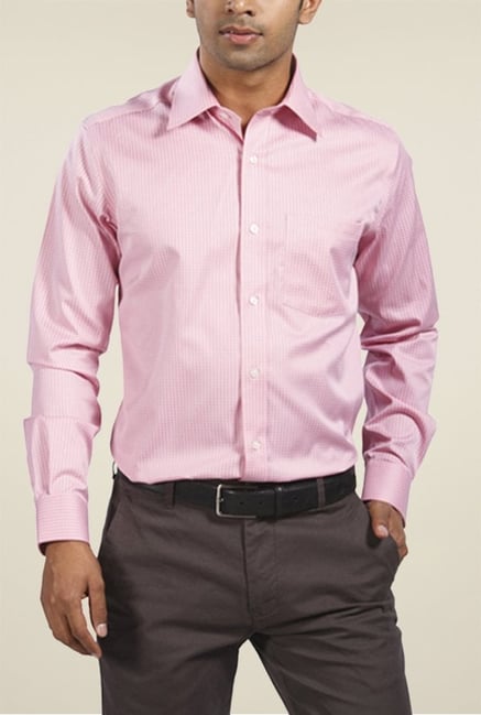 Park Avenue Pink Checks Cotton Shirt Park Avenue Pink Checks Cotton Shirt