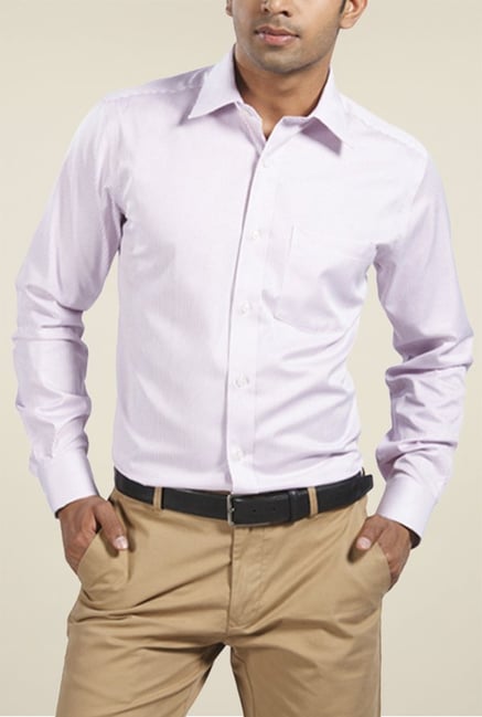 Park Avenue Violet Pin Striped Cotton Shirt Park Avenue Violet Pin Striped Cotton Shirt