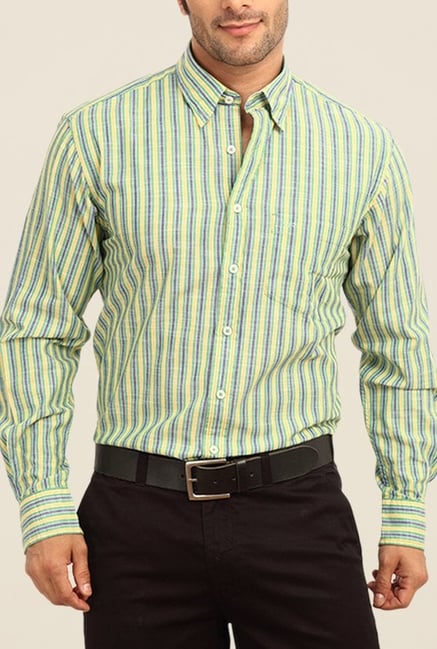 ColorPlus Green Striped Shirt ColorPlus Green Striped Shirt