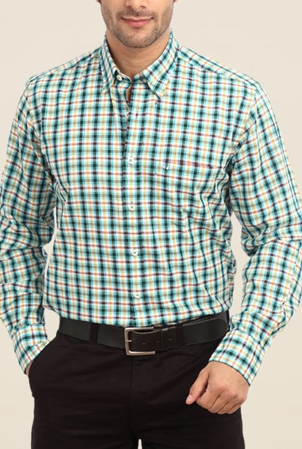 ColorPlus Green Checks Shirt ColorPlus Green Checks Shirt