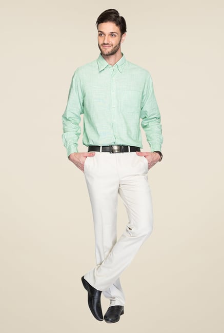 ColorPlus Green Textured Shirt ColorPlus Green Textured Shirt