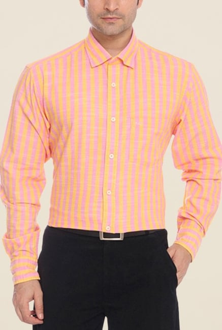 ColorPlus Orange Striped Shirt ColorPlus Orange Striped Shirt