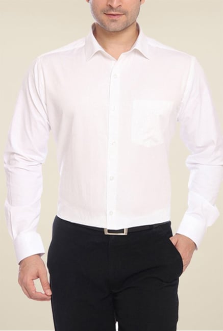 Park Avenue White Checks Shirt Park Avenue White Checks Shirt
