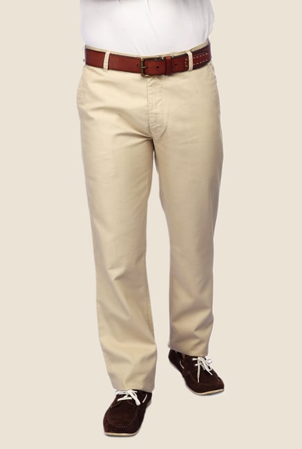 ColorPlus Beige Solid Trouser ColorPlus Beige Solid Trouser