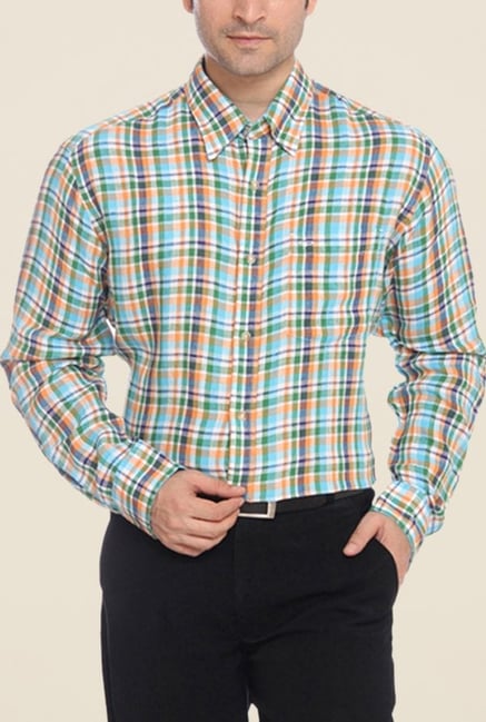 ColorPlus Multicolor Checks Linen Shirt ColorPlus Multicolor Checks Linen Shirt