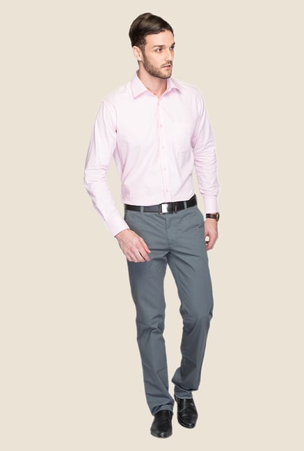 ColorPlus Grey Solid Trouser ColorPlus Grey Solid Trouser