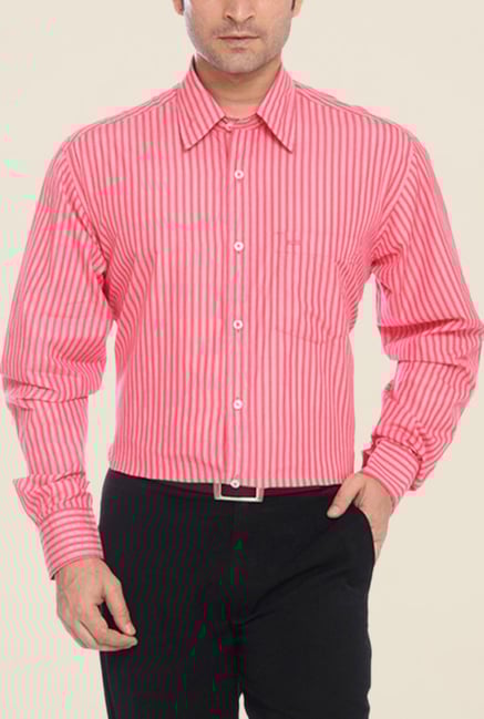 ColorPlus Pink Striped Shirt ColorPlus Pink Striped Shirt