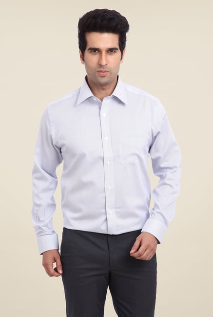 Park Avenue Blue Pin Striped Cotton Shirt Park Avenue Blue Pin Striped Cotton Shirt