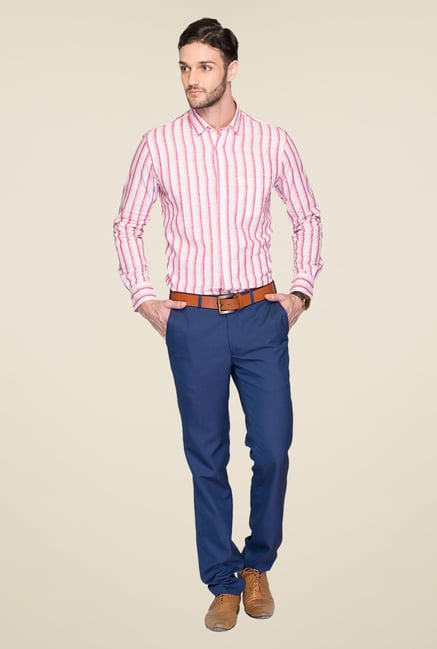 ColorPlus Pink Striped Shirt ColorPlus Pink Striped Shirt