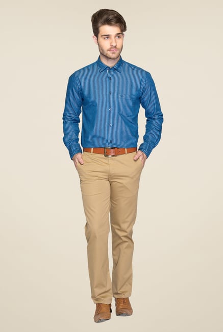 ColorPlus Blue Striped Shirt ColorPlus Blue Striped Shirt