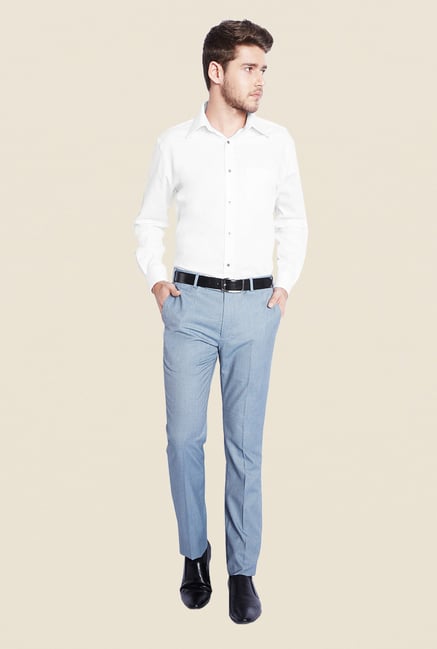 Park Avenue White Solid Cotton Shirt Park Avenue White Solid Cotton Shirt