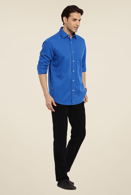 ColorPlus Blue Solid Shirt ColorPlus Blue Solid Shirt