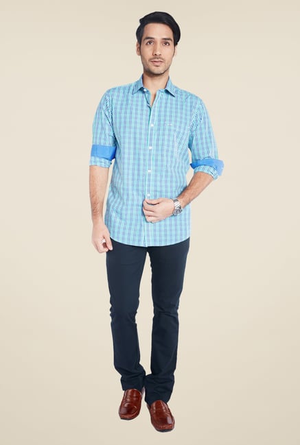 ColorPlus Blue Checks Shirt ColorPlus Blue Checks Shirt