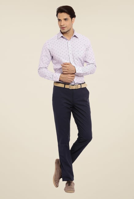 ColorPlus Violet Printed Shirt ColorPlus Violet Printed Shirt