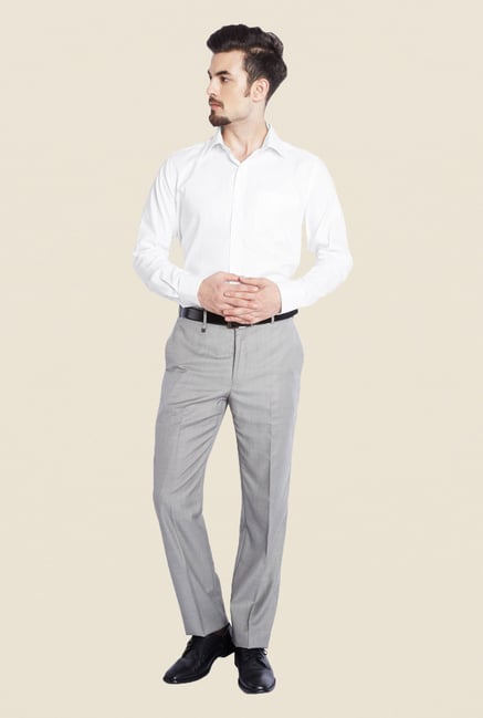 Park Avenue White Solid Shirt Park Avenue White Solid Shirt