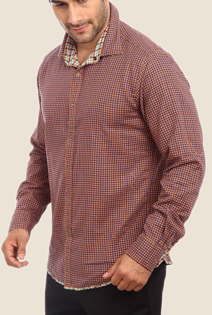 ColorPlus Navy Checks Shirt ColorPlus Navy Checks Shirt