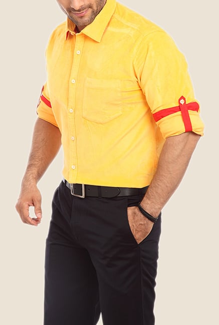 ColorPlus Yellow Solid Shirt ColorPlus Yellow Solid Shirt