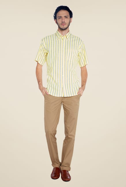 ColorPlus Yellow Striped Shirt ColorPlus Yellow Striped Shirt