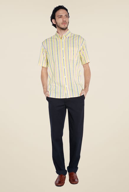 ColorPlus Yellow Striped Shirt ColorPlus Yellow Striped Shirt