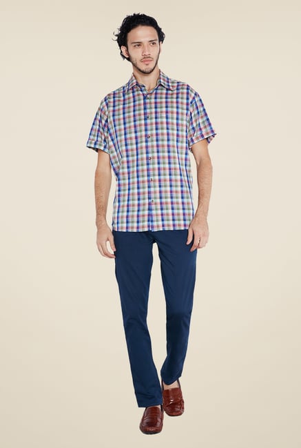 ColorPlus Blue Checks Shirt ColorPlus Blue Checks Shirt